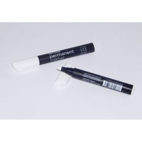 Marker permanent alb Koh-I-Noor, varf gros