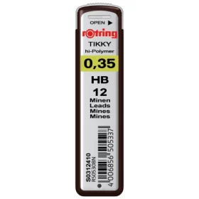 Mine grafit creion Rotring, grosime 0.35mm, tarie HB