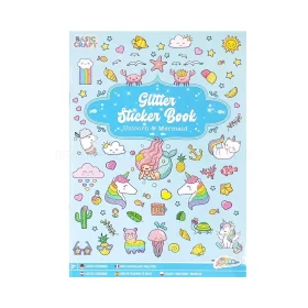 Carte cu autocolante A5 glitter , Grafix