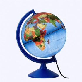 Glob geografic ILUMINAT, diametru 26 cm, harta politica