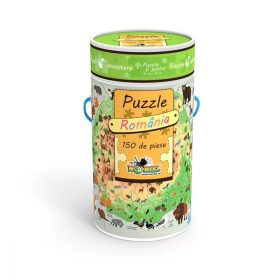 Puzzle Cunoastere - Harta Romaniei 150 Pcs + Poster