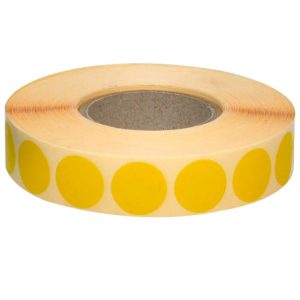 Buline Rola etichete autoadezive  17×17, 2110/buc galben