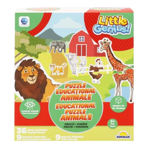 Puzzle 36 piese animale , Smile Games 3 Puzzle 36 piese animale , Smile Games