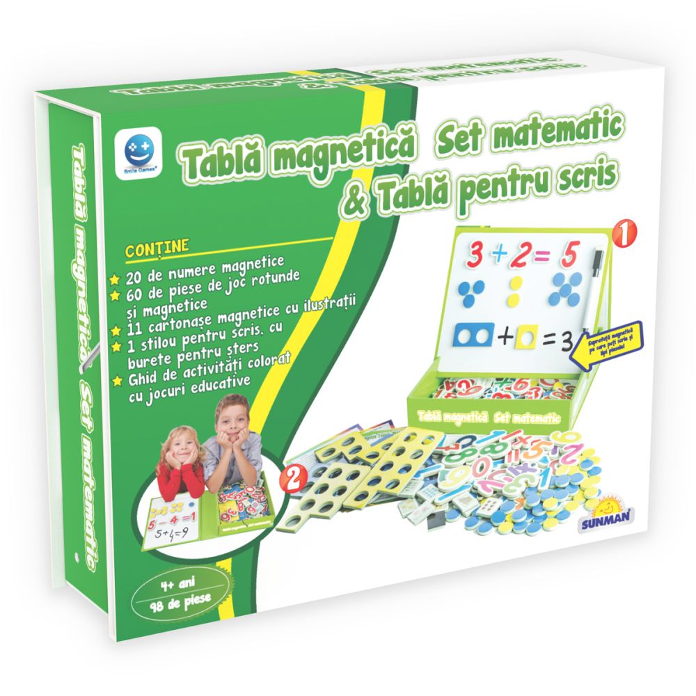 Matematica pe tabla magnetica , Smile Games 3 Matematica pe tabla magnetica , Smile Games
