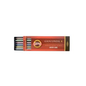 Mine grafit Koh-I-Noor, ø 5,6mm, 6 buc/etui, 6 culori metalizate