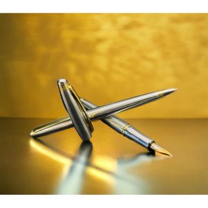 Alternative view of Set pix si stilou ATLANTIC cromat lucios