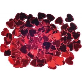 Articole din plastic - inimioare rosii 12mm 14g