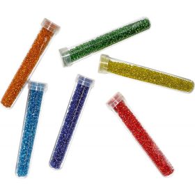 Set margele tubulare 6 culori neon