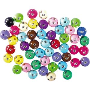 Set margele cu buline 10mm 50buc