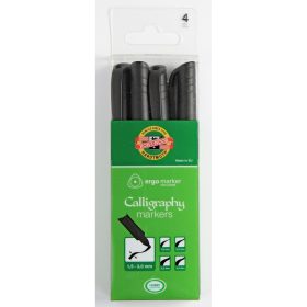 Set marker caligrafie Koh-I-Noor, 4 bucati/set