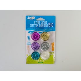 Sclipici Junior, 6 culori, tip pastila, 6 x 25g