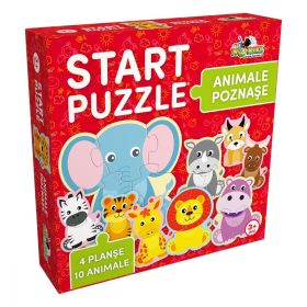 Noriel start puzzle 4 in 1 animalute poznase
