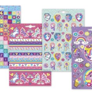 Alternative view of Carte colorat +abtibilduri Unicorn