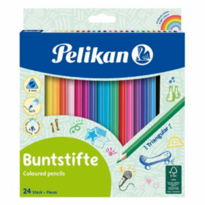 Creioane colorate  24 culori Pelikan 700122