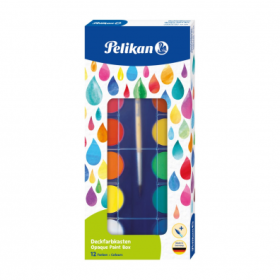 Acuarela 11 culori + 1 pastilă albă pensulă f355,  Pelikan