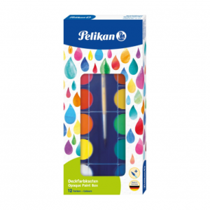 Acuarela 11 culori + 1 pastilă albă pensulă f355,  Pelikan