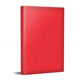Agenda datata Ro A5, 352 pagini , coperta buretata Rosu Coral 2025, Herlitz