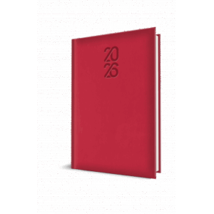 Agenda datata Tucson Ro A5 ,352 pagini, coperta buretata , culoarea Rosu 2026, Herlitz