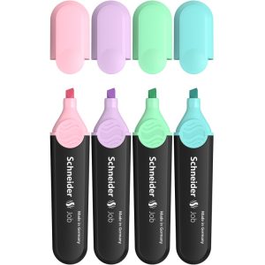 Alternative view of Textmarker Schneider Job Pastel, 4 buc/set