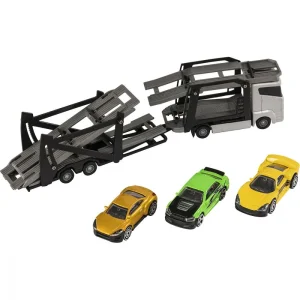 Alternative view of Transportator auto cu 3 masinute Gri, Teamsterz