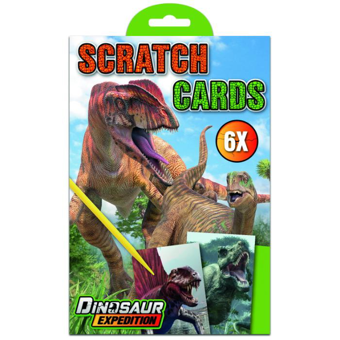 Scratch cards 21x14 Dino , Grafix 3 Scratch cards 21x14 Dino , Grafix