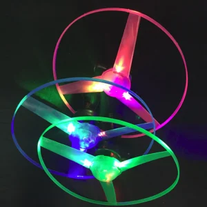 CHEAP BULK WHOLESALE KIDS CHILDREN BATTERY OPERATED NOVELTY GIFTS TOYS FLASHING LED LIGHT UP GLOW IN DARK UFO FLYING DISC 1