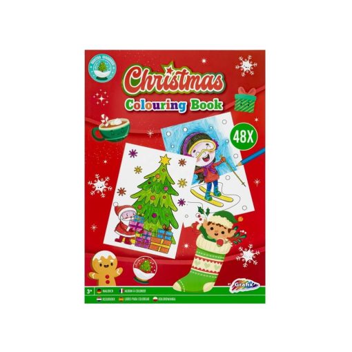 Carte colorat Xmas A4 -48 coli , Grafix 3 Carte colorat Xmas A4 -48 coli , Grafix