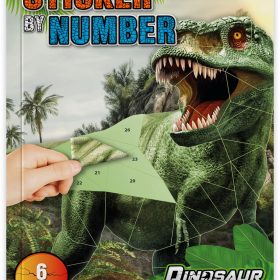 Carte cu abtibilduri pe numere Dino , Grafix