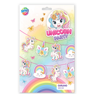 Decor party -Ghirlanda Unicorn 14 piese , Grafix