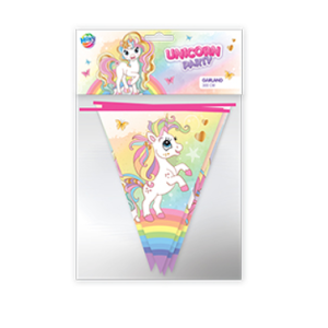 Decor party Ghirlanda Unicorn 3 metri , Grafix