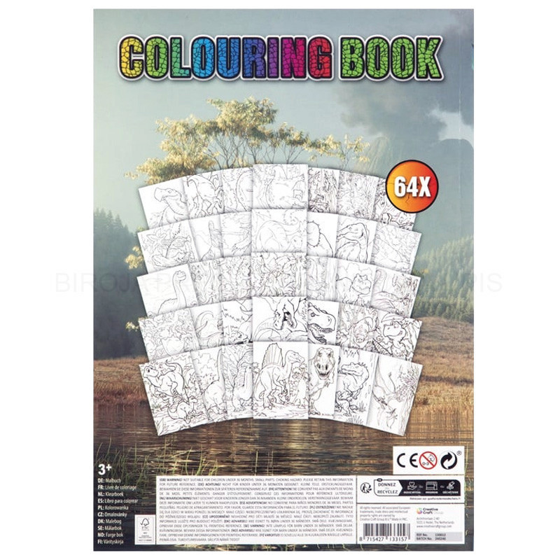 Carte colorat 64 pagini A4 Dino, Grafix 4 Carte colorat 64 pagini A4 Dino, Grafix - imagine 2
