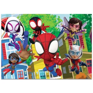 Alternative view of Puzzle maxi 4×48 piese Spidey , Lisciani
