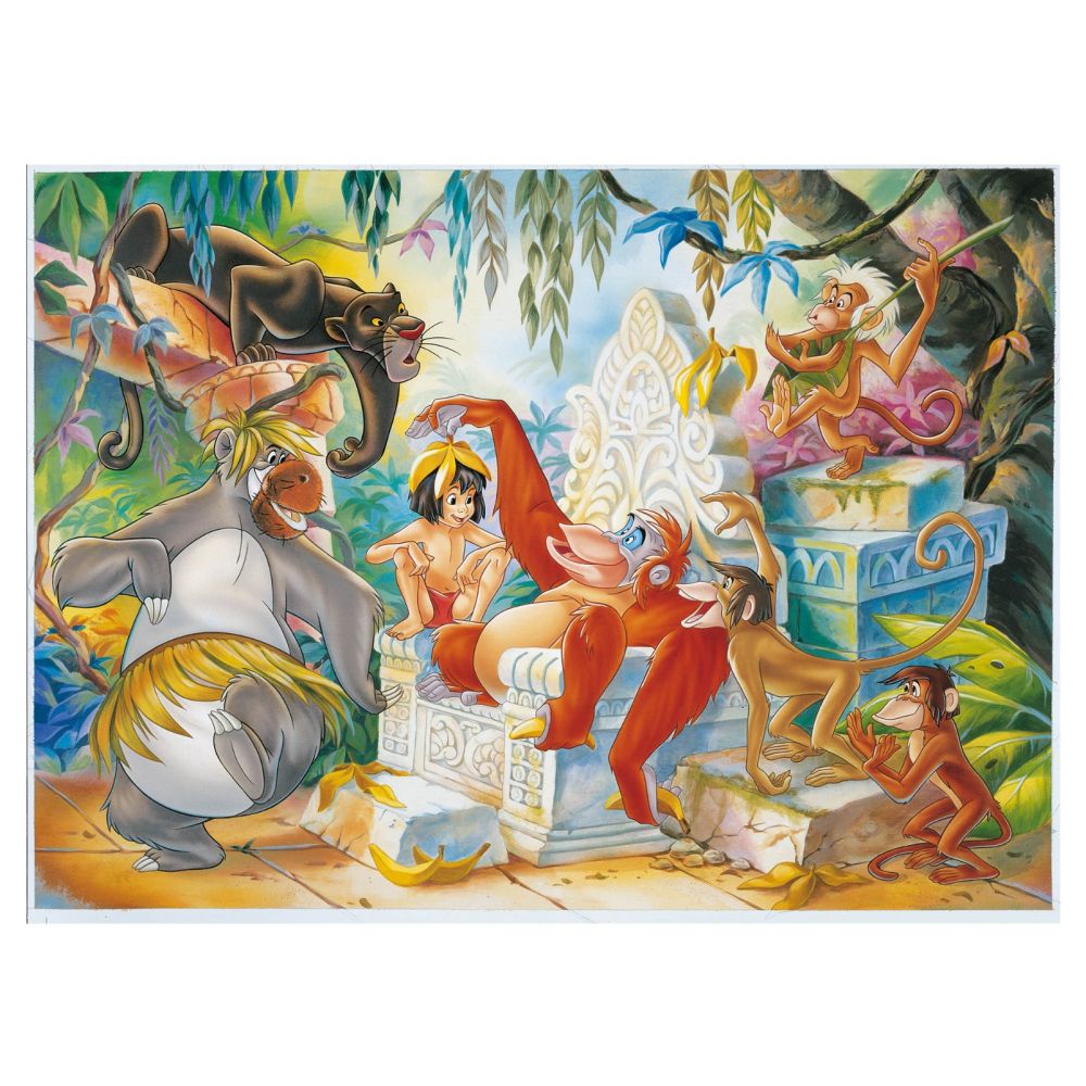 Puzzle 2in1 108 piese , Cartea Junglei Lisciani - imagine 2
