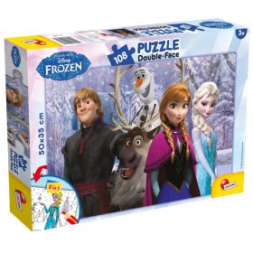 Puzzle 2in1 108 piese, Frozen Lisciani