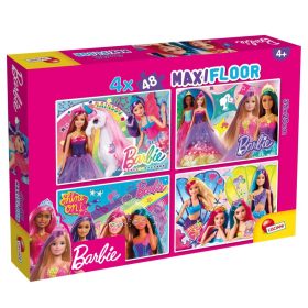 Puzzle maxi 4×48 piese Barbie , Lisciani