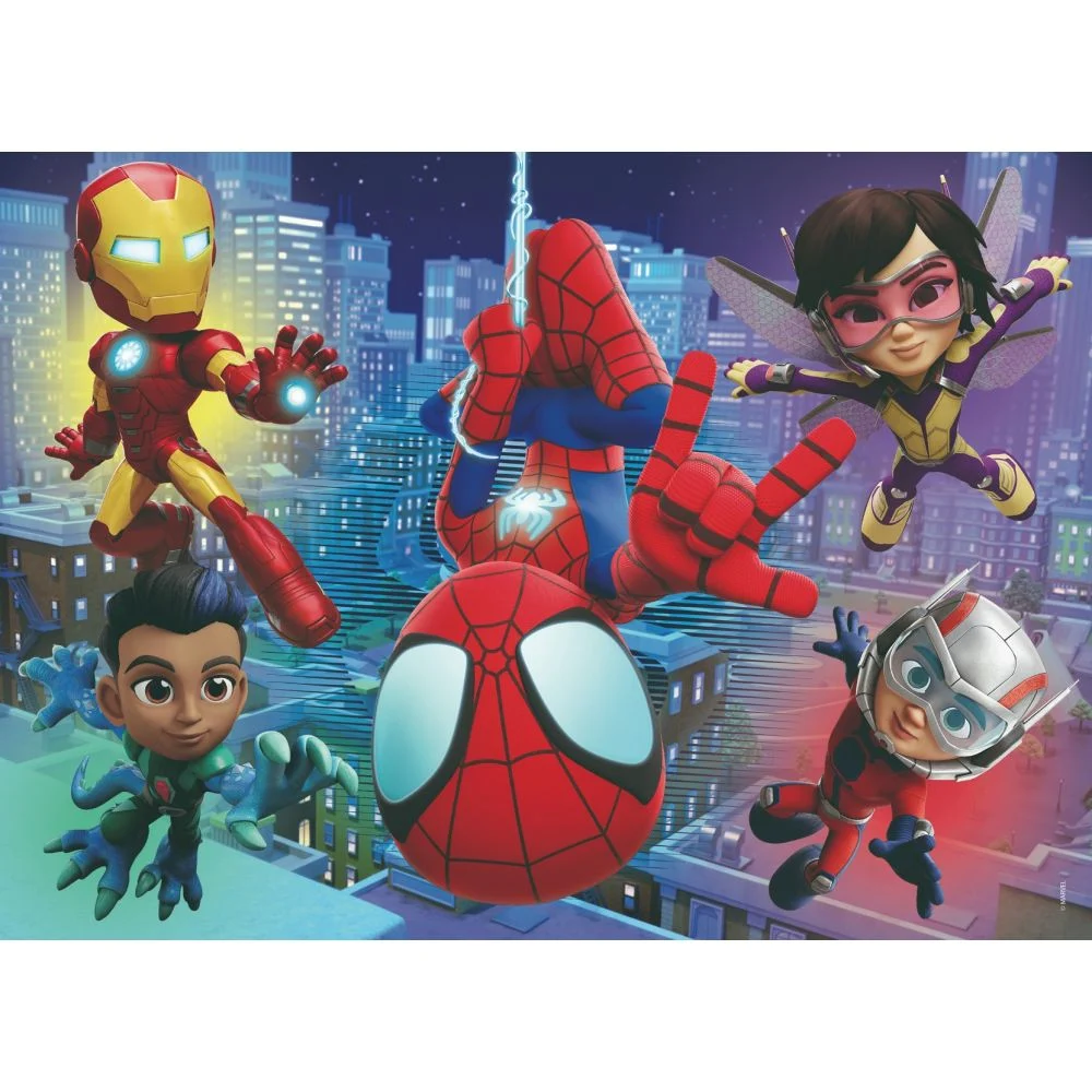Puzzle 2in1 48 piese Marvel Spidey , Lisciani - imagine 2