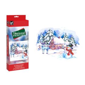 Diamond painting Xmas 30x40cm Peisaj de iarna , Grafix