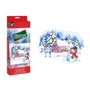 Diamond painting Xmas 30x40cm Peisaj de iarna , Grafix