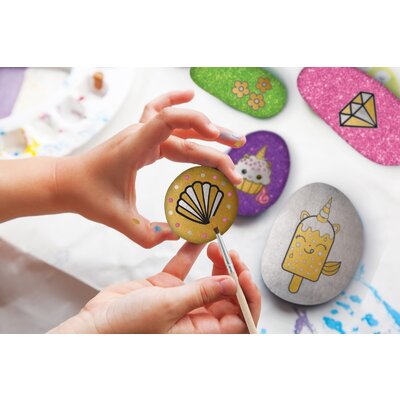 Rock Painting Unicorn , 3pietre + pensula , Grafix 5 Rock Painting Unicorn , 3pietre + pensula , Grafix - imagine 3