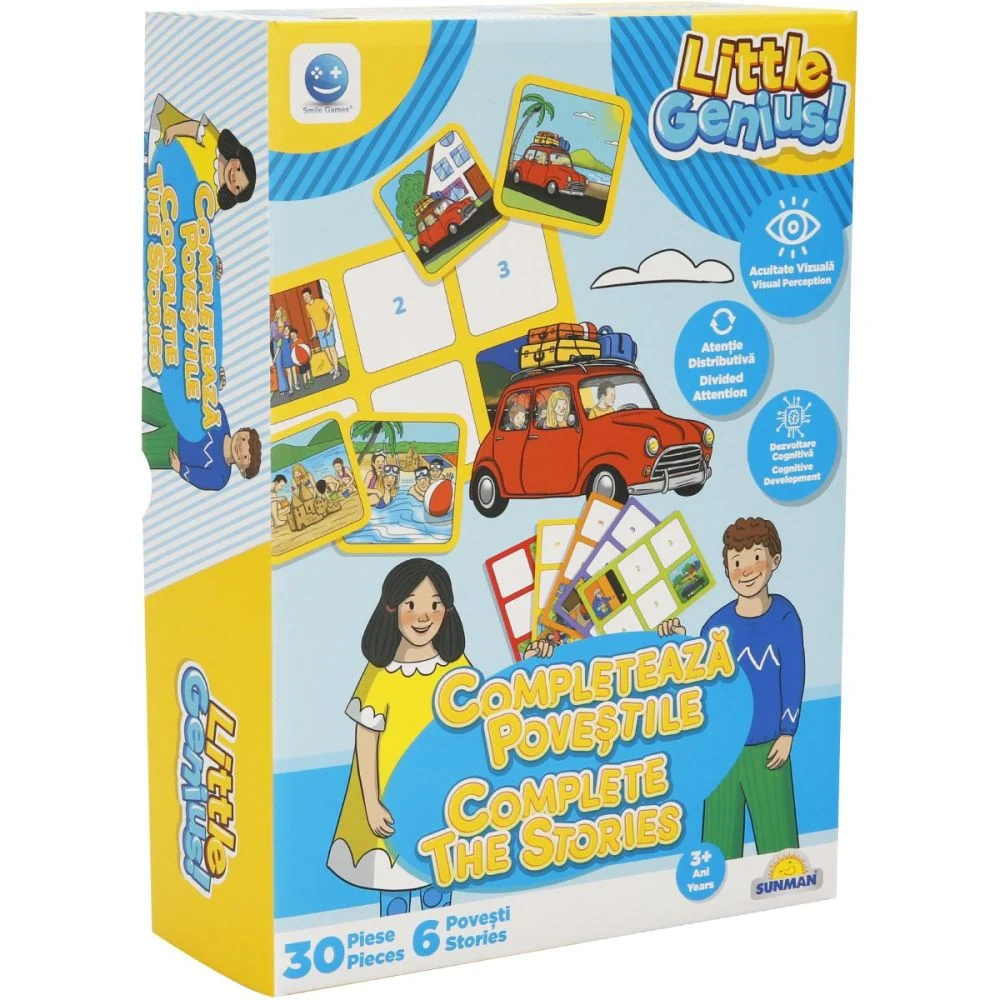 Joc memorie-Completeaza povestile galben-blue, Smile Games 3 Joc memorie-Completeaza povestile galben-blue, Smile Games