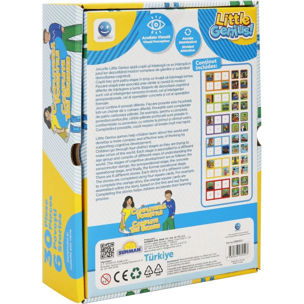 Joc memorie-Completeaza povestile galben-blue, Smile Games 4 Joc memorie-Completeaza povestile galben-blue, Smile Games - imagine 2