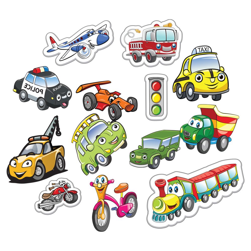 Joc educativ magnetic Vehicule , Smile Games 4 Joc educativ magnetic Vehicule , Smile Games - imagine 2