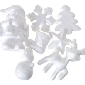 Figurine polistiren Craciun 7 bucati
