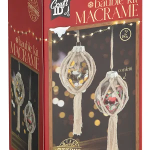 Macrame decor 8cm Craciun , Grafix