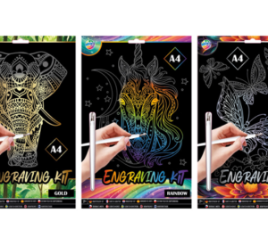 Scratch art kit A4& pix , Grafix