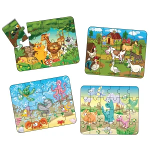 Alternative view of Puzzle 4in1 animale , Smile Games,piese mari