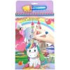 Carte colorat picteaza cu apa , Creaturi magice 1 picteaza cu apa unicorn 9574