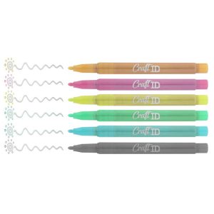 Set 6 markere contur , Grafix 7 set 6 markere colorate contur 2 600x600 1