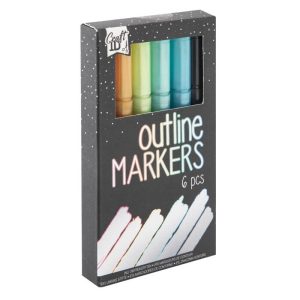 Set 6 markere contur , Grafix