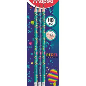 Creion cu guma Maped Pixel Party HB 6/set